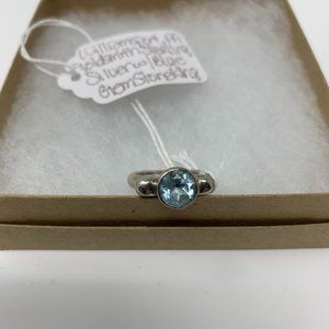 Goldsmith Sterling Silver with Blue Gemstone